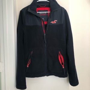 Men’s Hollister fleece Zip up Jacket ❤️💙